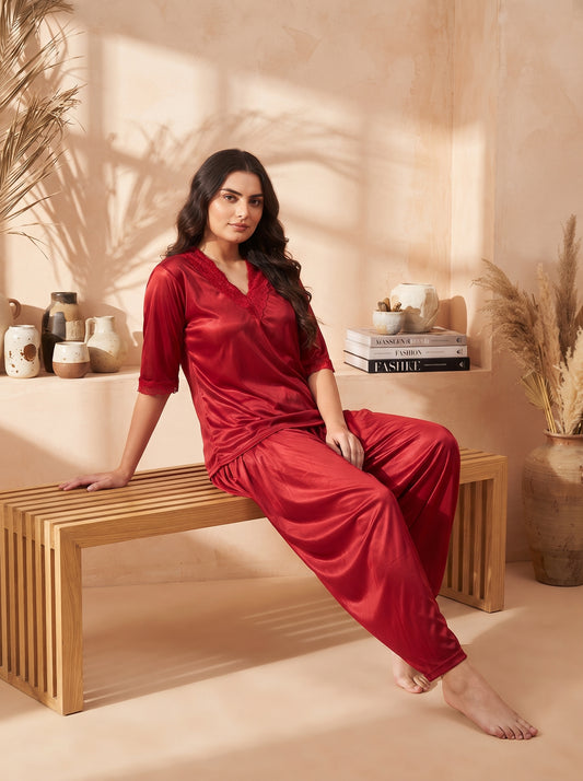 Patiyala 2 Piece Night Suit – Premium Women's Sleepwear
