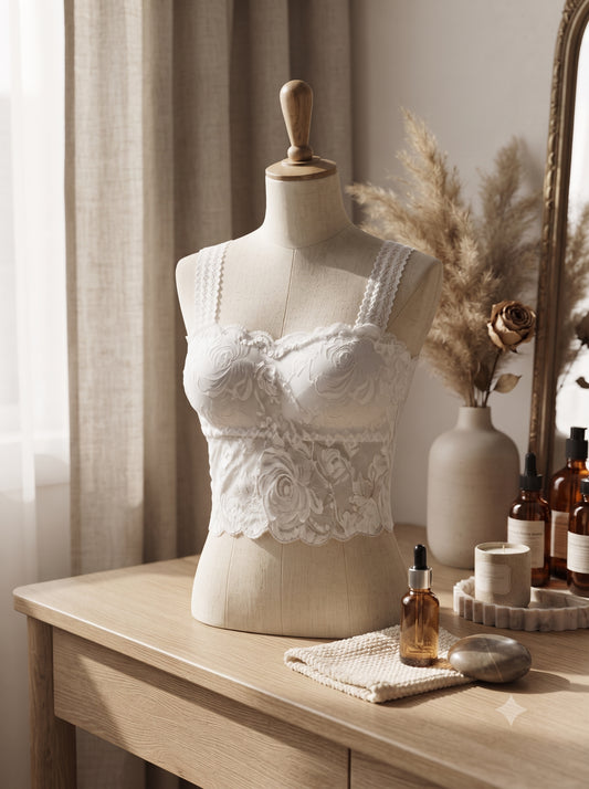 Floral Lace Top – White